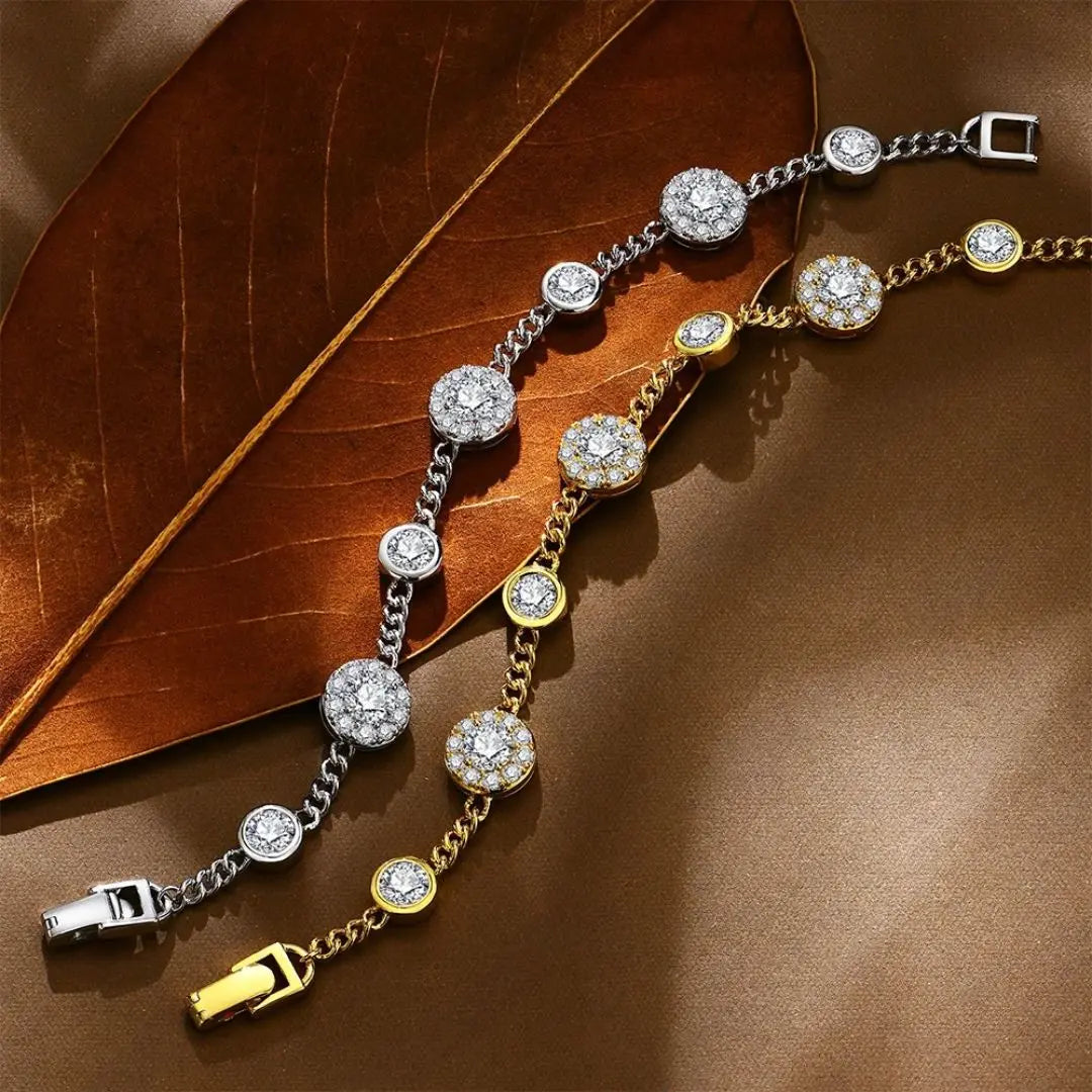 Bracciale Lux - Goldplated Moissanite Armband Amora Maison