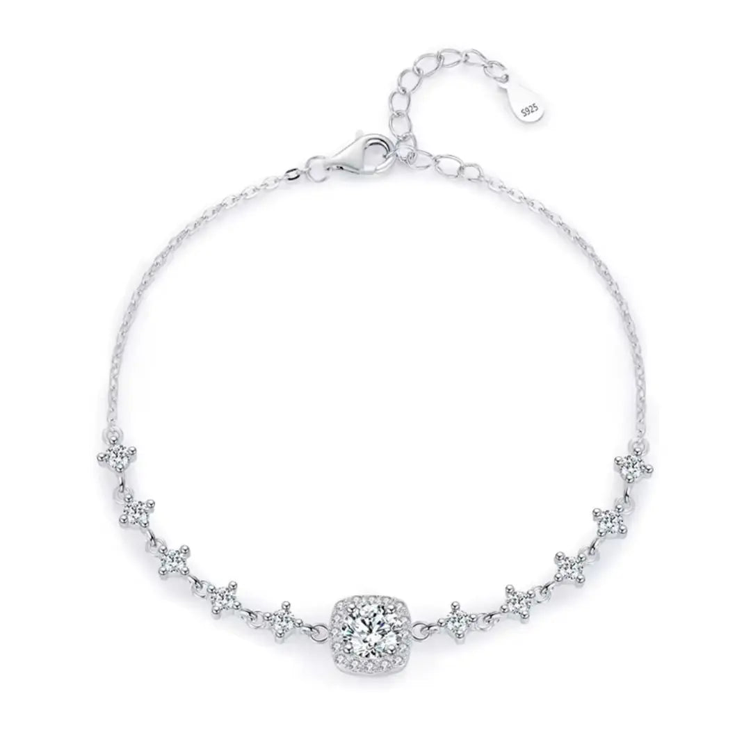 Celestia Halo – Luxe Moissanite Armband Amora Maison