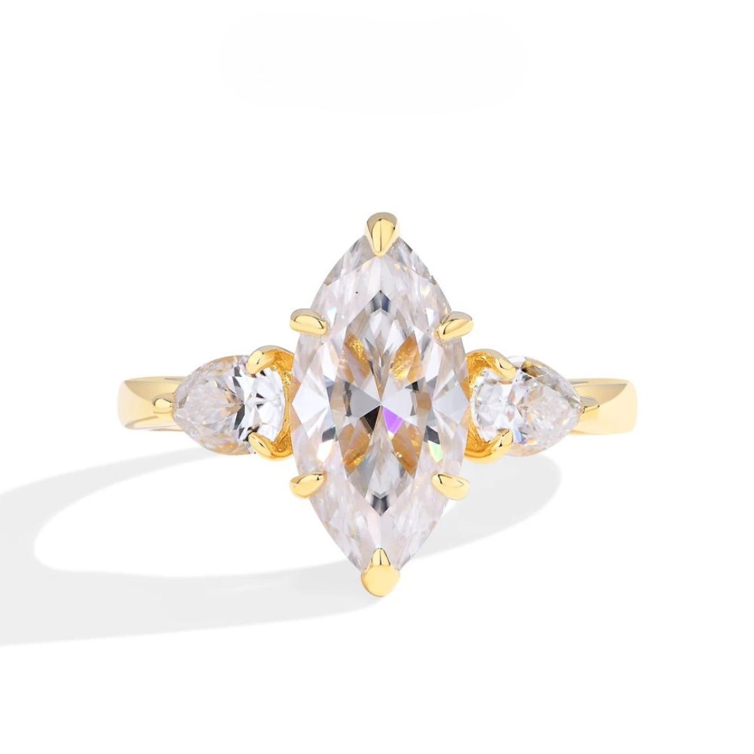 Celestia Marquise - Solitaire Moissanite Ring