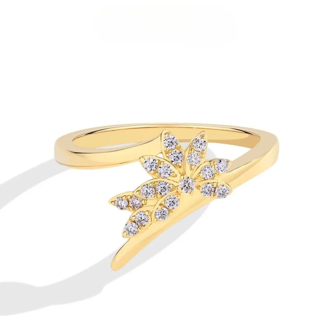 Floriane - Zilveren Moissanite Ring Amora Maison