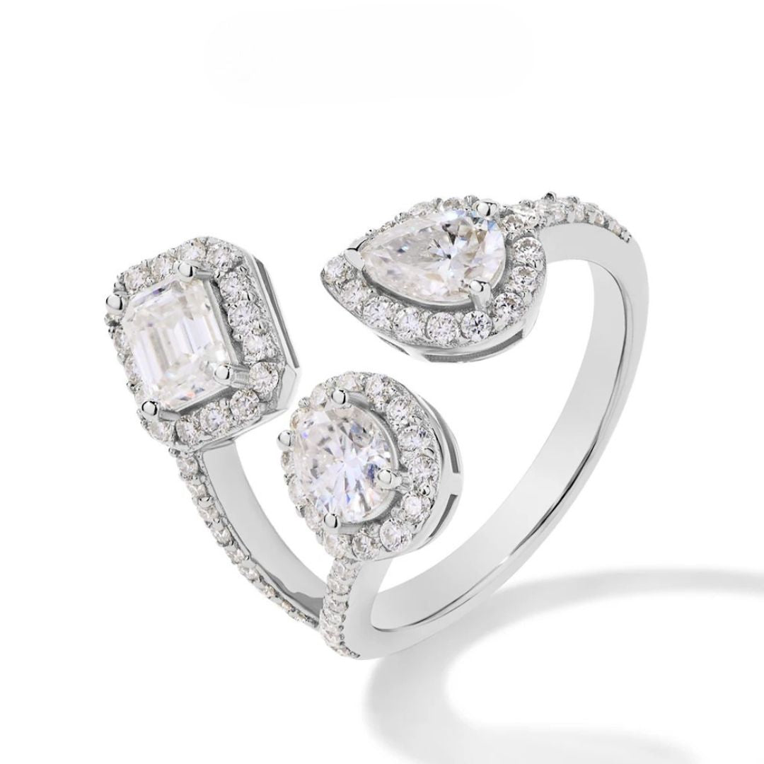 Imperial Radiance - Moissanite Ring met Goudplating