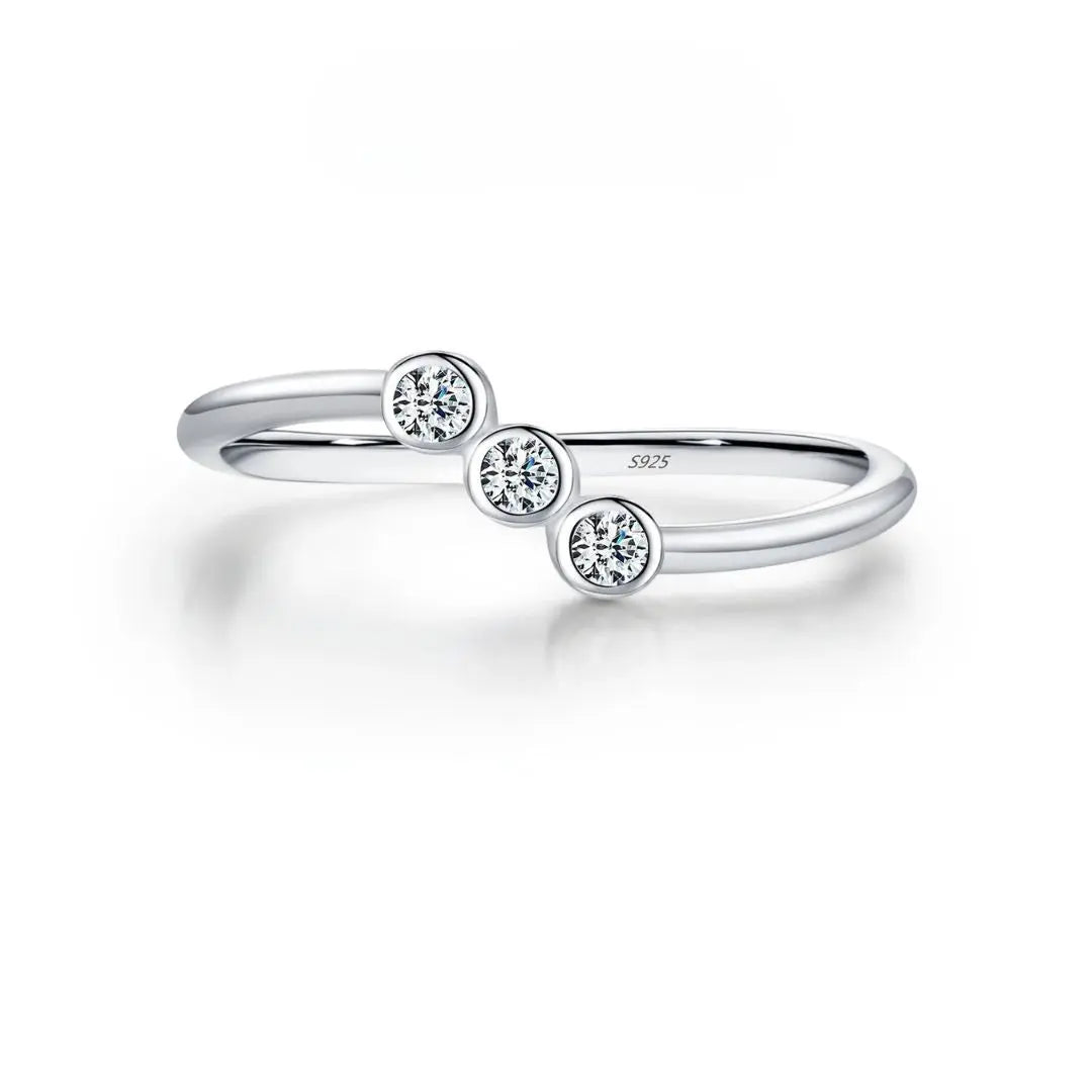 Nuvéra Ring - Zilveren Moissaniet Ring Amora Maison
