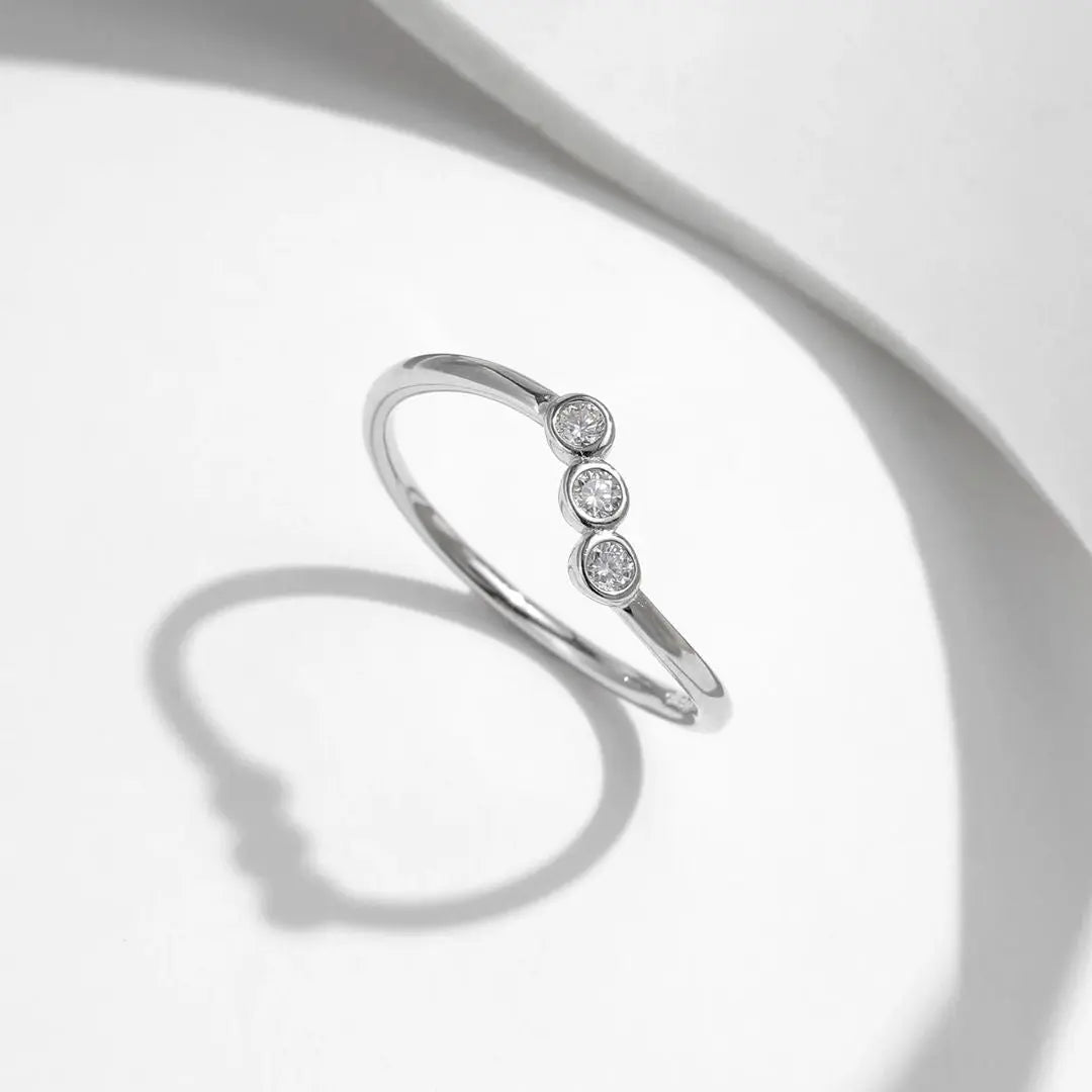 Nuvéra Ring - Zilveren Moissaniet Ring Amora Maison